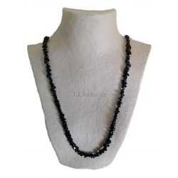 Collier Chip Long Onyx Noir