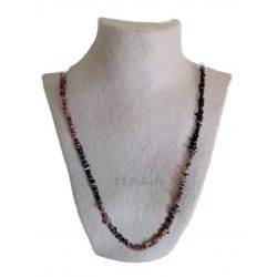 Collier Chip Long Tourmaline Multicolore