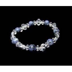 Quartz Clover - Sodalite Ball Bracelet