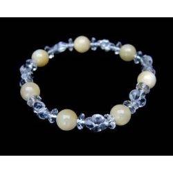 Bracelet Trèfle Quartz - Jade Jaune