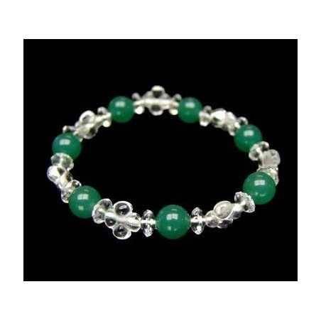 Pulsera Trébol Cuarzo - Cuarzo Verde