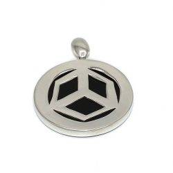 Antahkarana Colgante 4 Cm. Plata 1ª - Ónix