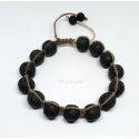 Volcanic Lava Shamballa Bracelet For Men