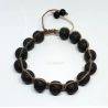 Bracelet Shamballa de lave volcanique pour homme