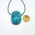Egyptian Turquenite Scarab Pendant