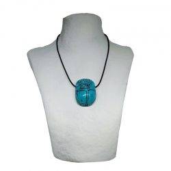 Egyptian Turquenite Scarab Pendant