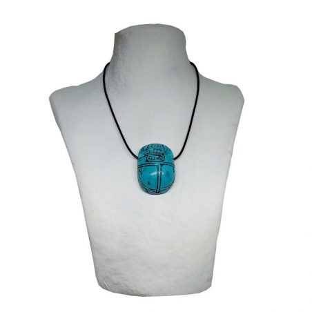 Pendentif Scarabée Égyptien Turquénite