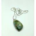 Pendentif Labradorite Roulé Avec Chaîne Boule