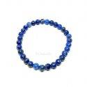 Lapis Lazuli Ball 6 mm. Bracelet Elastic