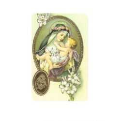 Sainte Rose de Lima - Image avec Médaille