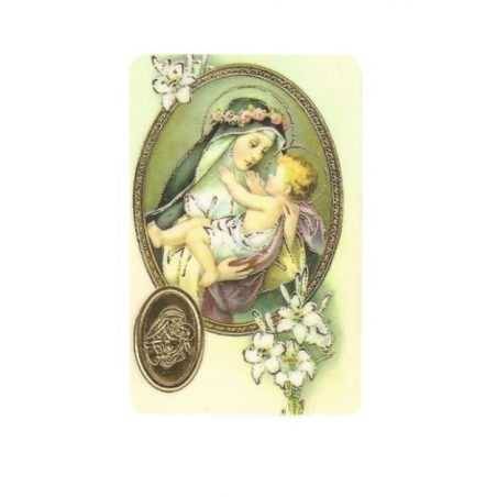 Sainte Rose de Lima - Image avec Médaille