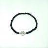 Howlite Ball Smiley Bracelet 4 mm.