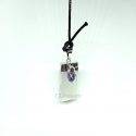 Pendentif Sélénite Avec Pointe Améthyste Prominer - 1