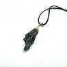 Black Kyanite Pendant or Witch's Broom