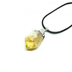 Citrine Quartz Point Pendant Prominer - 1