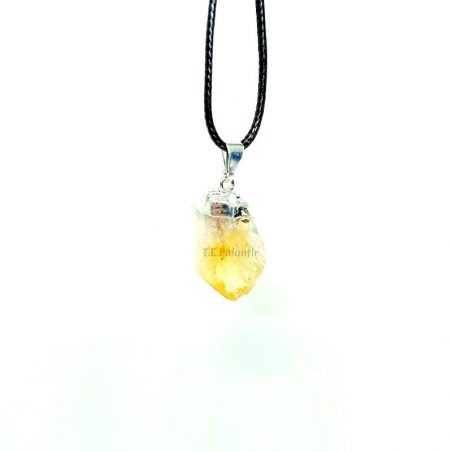 Citrine Quartz Point Pendant Prominer - 2