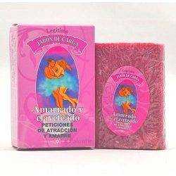 Jabón amarrado y claveteado, pastilla de 80 gr. para rituales y peticiones de amarre.