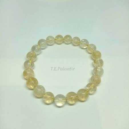 Bracelet Quartz Citrine Boule 8 mm. Prominer - 1