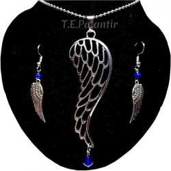 Pack Collier + Boucles d'Oreilles "Aile d'Ange"  - 1