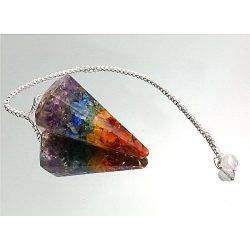 péndulo orgonita de los 7 chakras