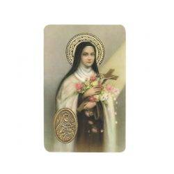 Sainte Thérèse d'Avila - Image avec Médaille Eleggua Esoteric Import - 1
