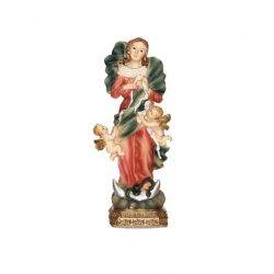Virgin Mary of Untied Knots Marmoline Statue 11 Cms. Eleggua Esoteric Import - 1