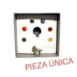 Silver Elephant Pendant with Interchangeable Chakra Prominer - 1