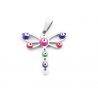 Dragon-fly with Turkish Eye Stainless Steel Pendant