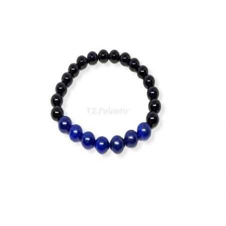 Bracelet en Obsidienne Noire et Lapis Lazuli Prominer - 1