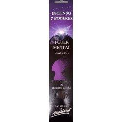 incienso poder mental, de la gama de los 7 poderes, en estuche de 16 varillas.
