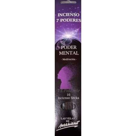 incienso poder mental, de la gama de los 7 poderes, en estuche de 16 varillas.