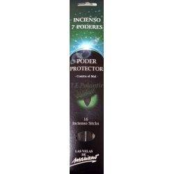 incienso poder protector, de la gama de los 7 poderes, estuche de 16 varillas.