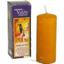 Poderoso Velón Ritualizado Miel De Amor Para Ochún