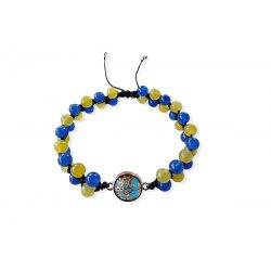 Tree of Life Bracelet Blue - Yellow Palantir - 1
