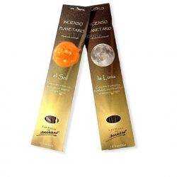 Pack inciensos de la luna y el sol, con 16 varillas cada uno.