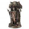 Triple Déesse Celtique Figure Résine Bronze