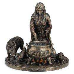 Ceridwen Diosa Celta Figura Resina Bronce Signes Grimalt - 1