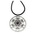 Pendentif Cube de Métatron Avec Améthyste Prominer - 1