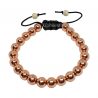 Pulsera Hematite Color Cobre Bola 8 mm.