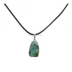 African Turquoise Rolled Pendant