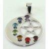 Pendentif Chakra Lune - Pentagramme