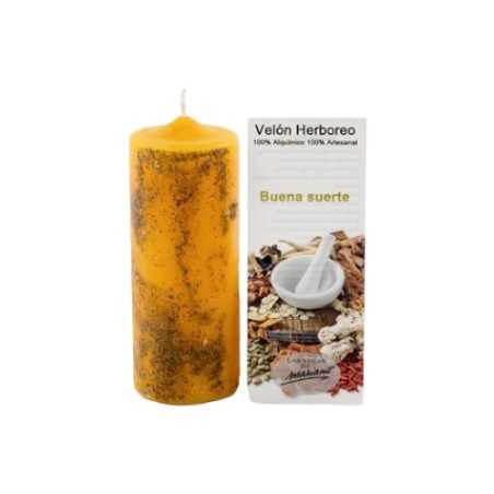 Big Candle with Herbs of Good Luck