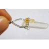 Quartz Point Pendant with Topaz