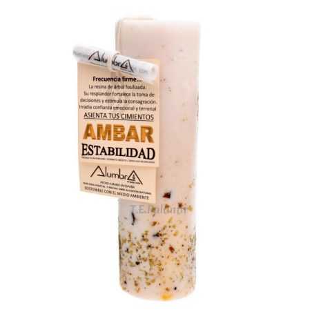Handcrafted Amber Candle - Stability