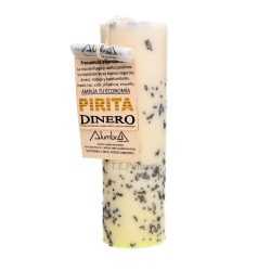 Handmade Candle with Pyrite - Money