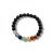 Bracelet Obsidienne Noire et 7 Chakras