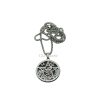 Pendentif Tétragramme en acier inoxydable avec shungite