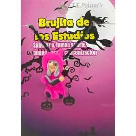 brujita de los estudios amuleto con cordón ajustable
