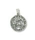 Pendentif pentagramme avec serpent enroulé