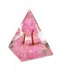 Arbre pyramidal en orgonite 4x4 Quartz rose